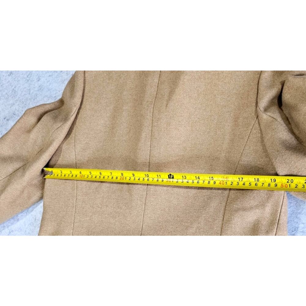 Banana Republic Dyed Italian Shearling Wool Jacket Coat, Front Pockets, Sz L - Picture 11 of 13